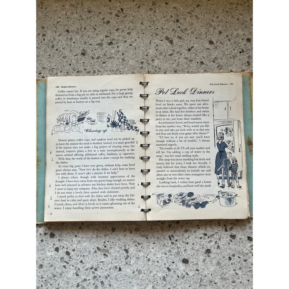 1959 Betty Crocker Guide to Easy Entertaining First Edition Peter Spier Vintage